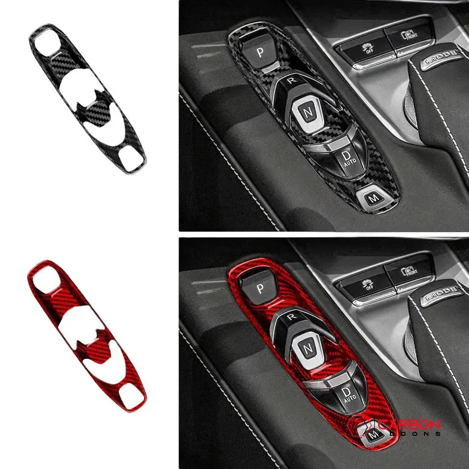 C8 Corvette Carbon Fiber Gear Shift Trim Cover