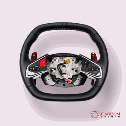 C8 Corvette Real Carbon Fiber Paddle Shifters | Direct Replacement (2020–2026)