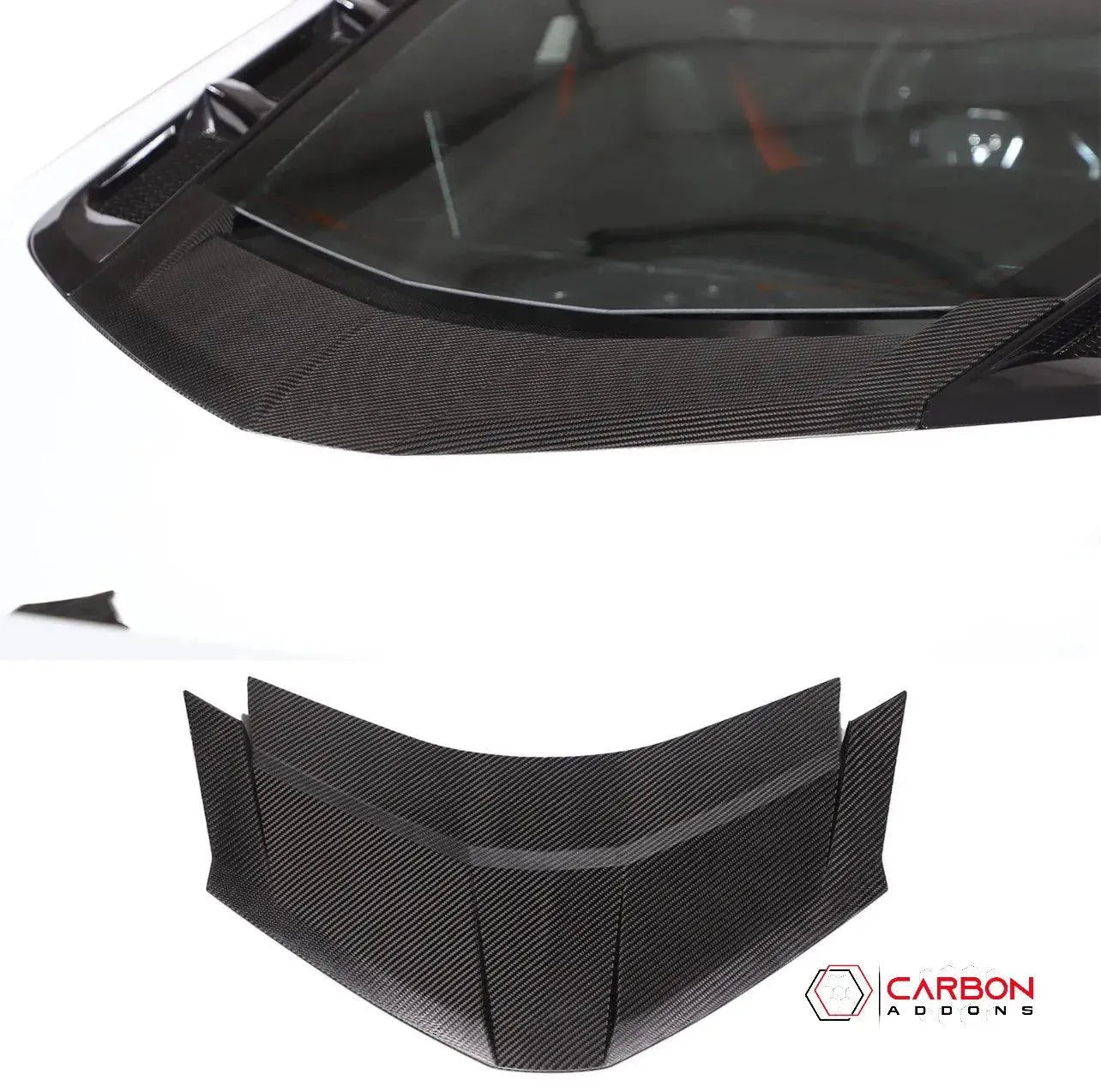 C8 Corvette Exterior Rear Lower Window Carbon Fiber Replacement Trim