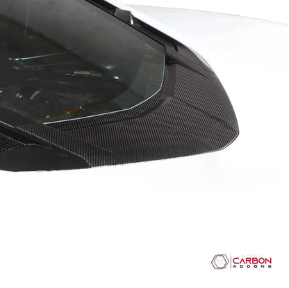 C8 Corvette Carbon Fiber Rear Lower Window Trim | Direct Replacement (2020–2026 Coupe)