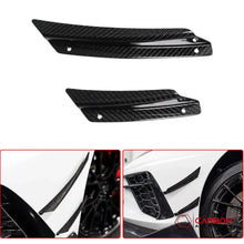 C8 Corvette Front Bumper Carbon Fiber Canards - 4pcs