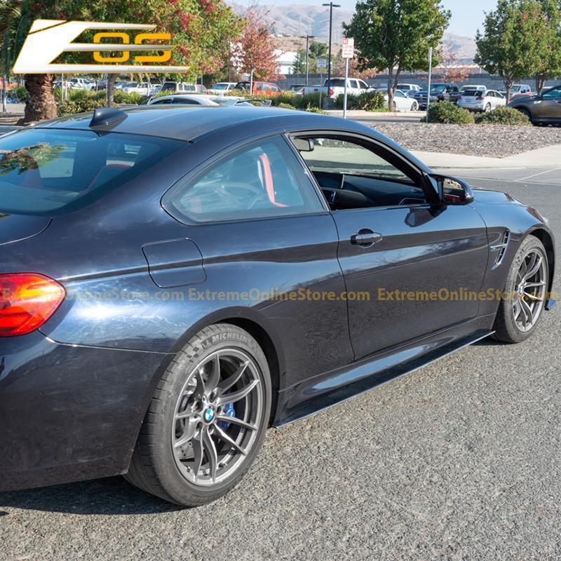 2015-20 BMW F82 M4 Extended Carbon Fiber Side Skirts Rocker Panels