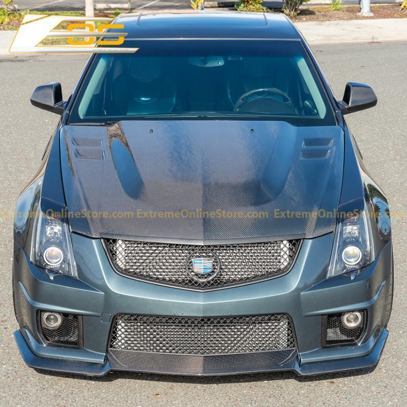 2009-15 Cadillac CTS-V Carbon Fiber Front Splitter & Side Skirts