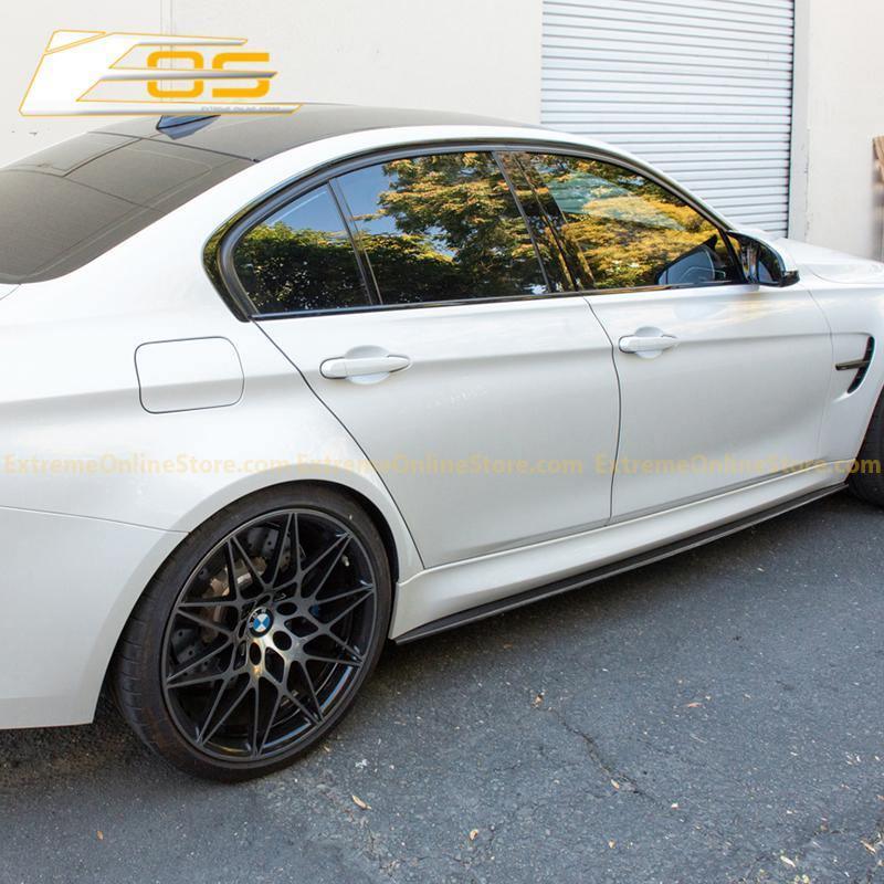 2014-20 BMW F80 M3 Extended Carbon Fiber Side Skirts Rocker Panels