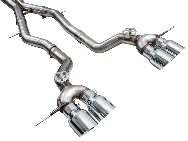 AWE Tuning 23-24 BMW G87 M2 Track Edition Exhaust - Chrome Silver Tips 3020-42487