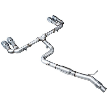 AWE 22-24 Audi 8Y S3 Track Edition Exhaust - Chrome Silver Tips