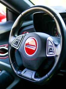 Camaro 2016-2024 Carbon Fiber Steering Wheel Airbag Center Overlay