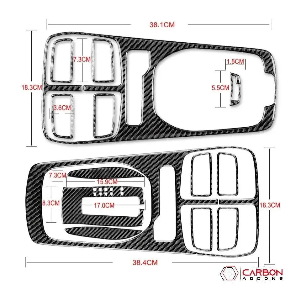 Carbon Fiber Center Console Overlay for Chevrolet Camaro 2010-2015