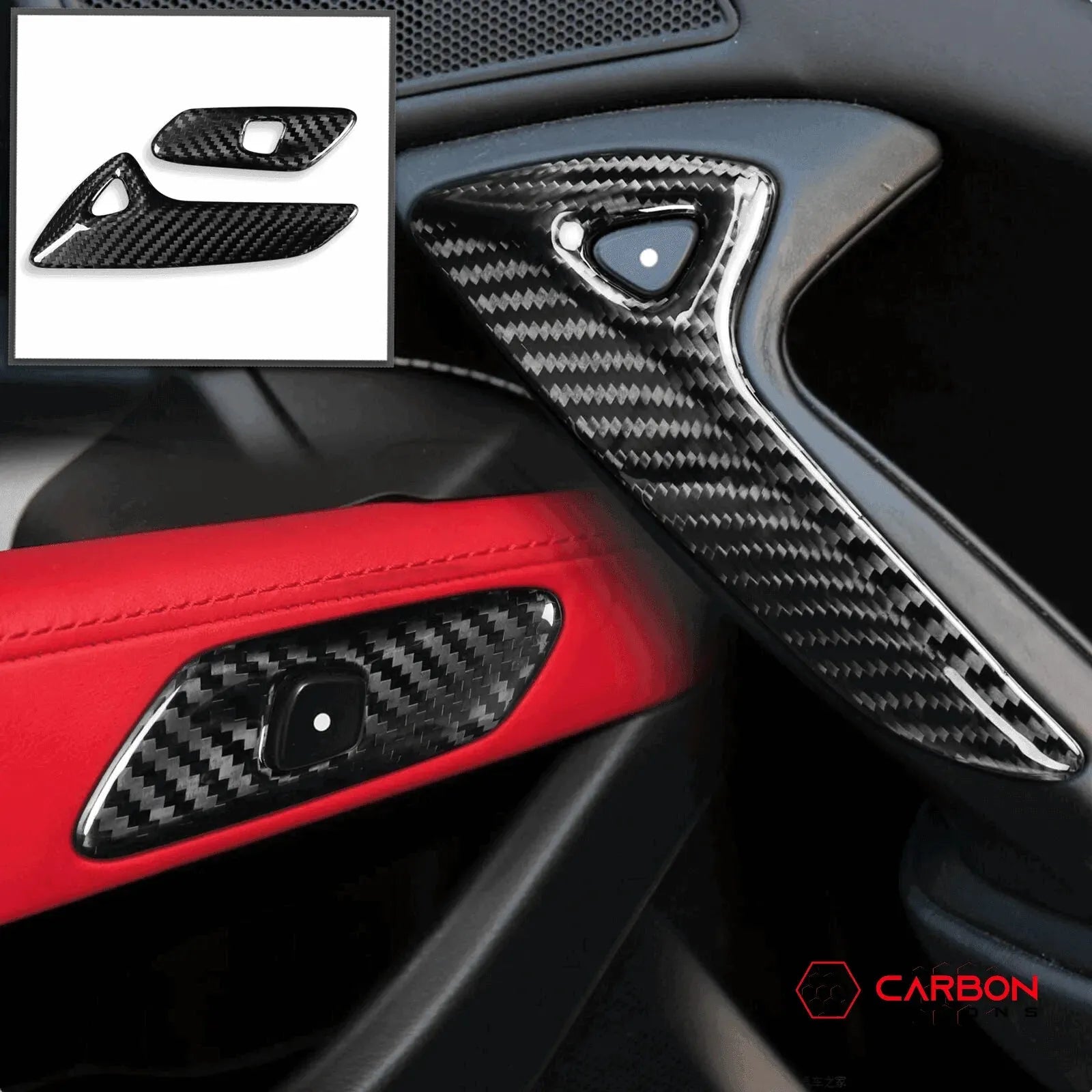 Carbon Fiber Door Handle Cover | C7 Corvette Stingray/Z06/Grand Sport 2014-2019