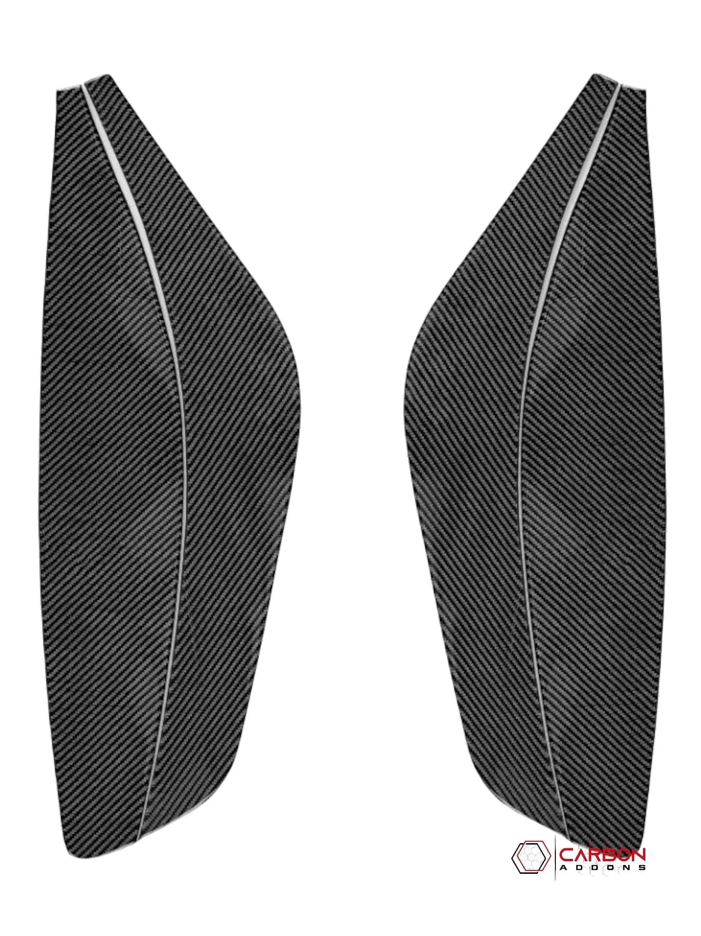 Carbon Fiber Door Trim Overlay for 2010-2015 Chevy Camaro