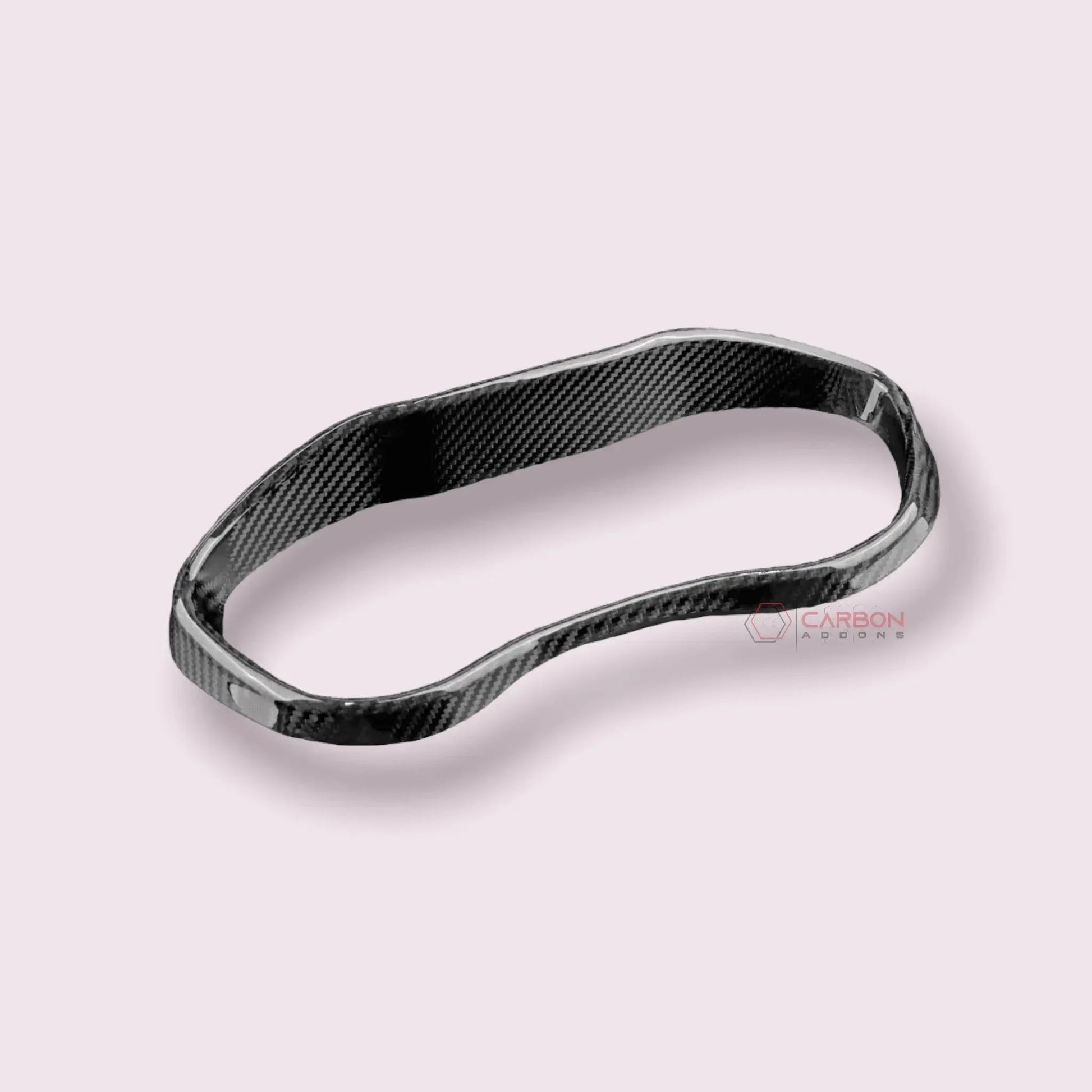 Carbon Fiber Gauge Cluster Trim Cover For 2015-2023 Dodge Challenger