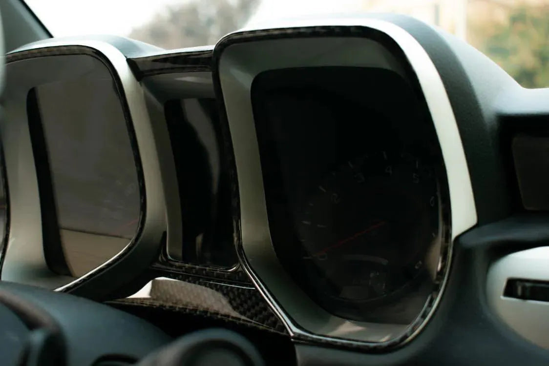 Carbon Fiber Gauge Cluster Trim Overlay for Chevrolet Camaro 2010-2015