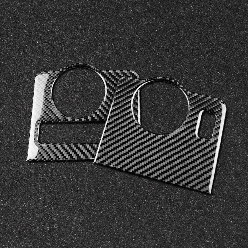 Carbon Fiber Headlight Control Trim interior Overlay For Mustang 2010-2014