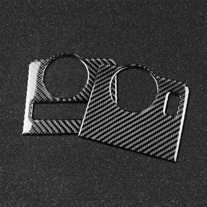 Carbon Fiber Headlight Control Trim interior Overlay For Mustang 2010-2014