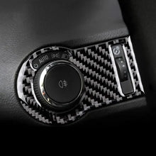 Carbon Fiber Headlight Switch Button Panel Overlay for Chevrolet Camaro 2010-2015