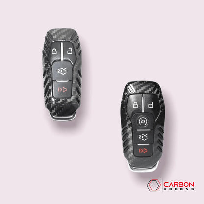 Carbon Fiber Key Fob Cover for 2015-2017 Mustang