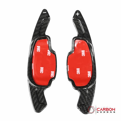 Real Carbon Fiber Paddle Shifter Extensions | 2012-2015 Chevy Camaro (5th Gen)