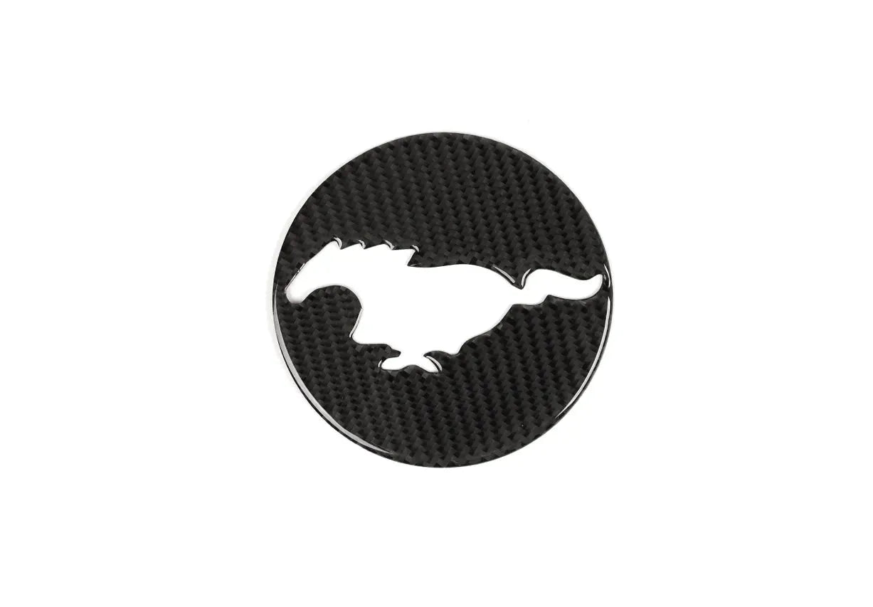 Carbon Fiber Rear Trunk Logo Emblem Overlay For Mustang 2015-2019
