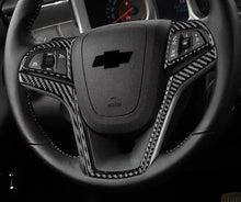 Carbon Fiber Steering Wheel Overlay for Chevrolet Camaro 2013-2015