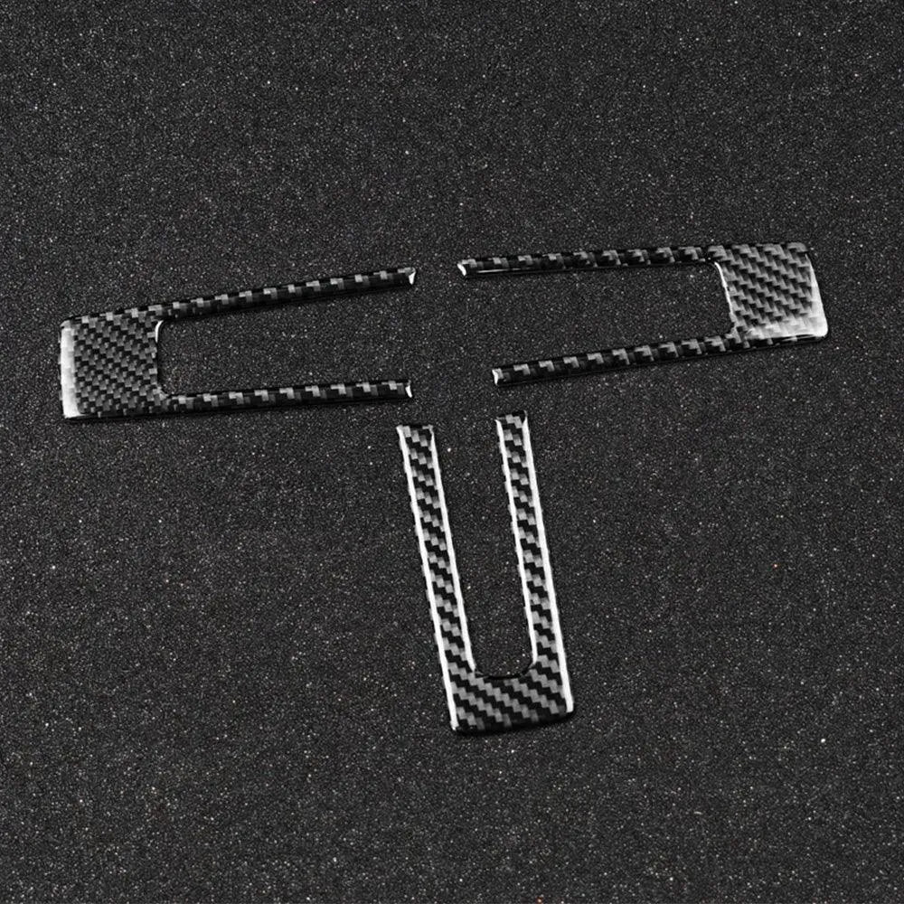 Mustang 2010-2014 Carbon Fiber Steering Wheel Trim Interior Overlay