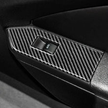 Carbon Fiber Window Switch Control Trim Interior Overlay Kit For Mustang 2010-2014