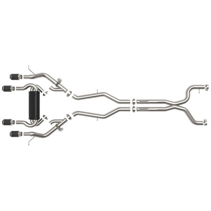 aFe MACHForce XP Exhausts Cat-Back SS 19-21 BMW M2 Competition L6-3.0L w/Carbon Tips