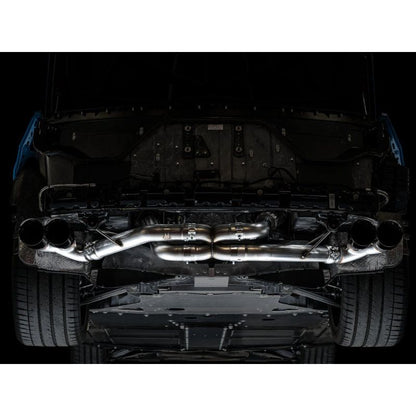 AWE Tuning 2020+ Chevrolet Corvette (C8) Track Edition Exhaust - Quad Diamond Black Tips