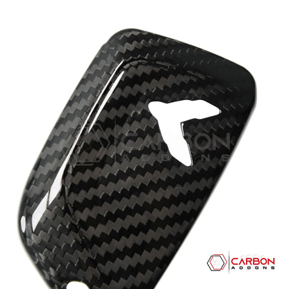 C8 CORVETTE CARBON FIBER KEY COVER - BLACK, RED, BLUE OR FORGE CARBON