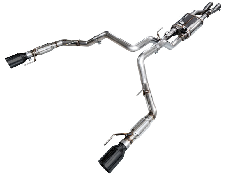 AWE Tuning AWE Gen 3 Ford Raptor SwitchPath Exhaust - Diamond Black Tips 3025-33356
