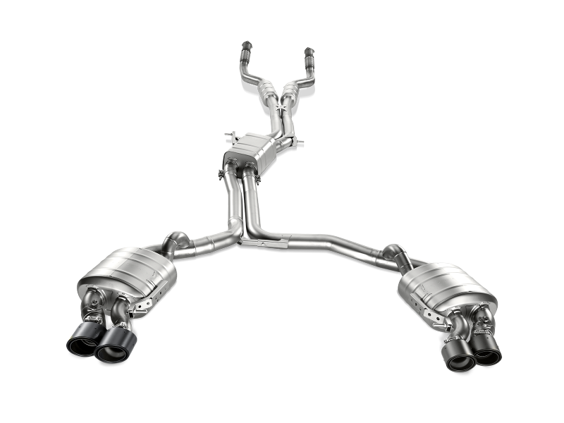 Akrapovic 13-17 Audi S6 Avant/Limousine (C7) Evolution Line Cat Back (Titanium) w/ Carbon Tips S-AU/TI/6H