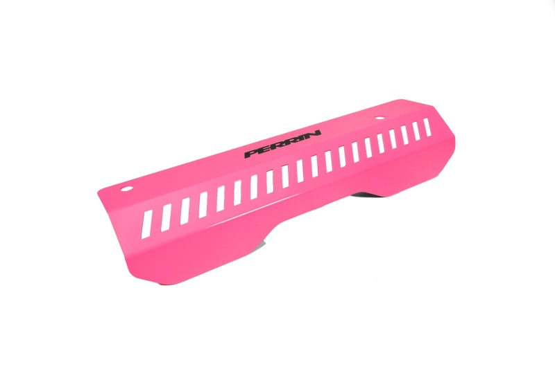 Perrin [22-25 WRX] Pulley Cover | Short Version - Works w/AOS System - Hyper Pink | PSP-ENG-154HP