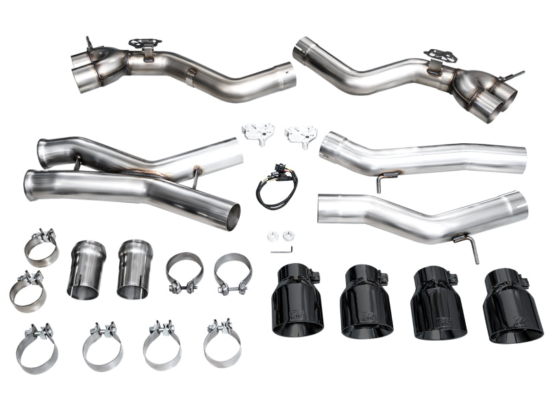 AWE Tuning 23-24 BMW G87 M2 Track Edition Exhaust - Diamond Black Tips 3020-43487