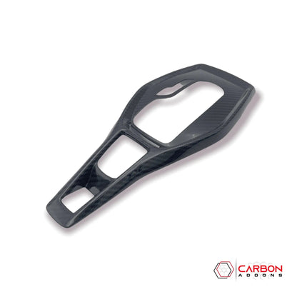 Chevy Camaro 2016-2024 Real Carbon Fiber Gear Shift Chrome Trim Delete Cover