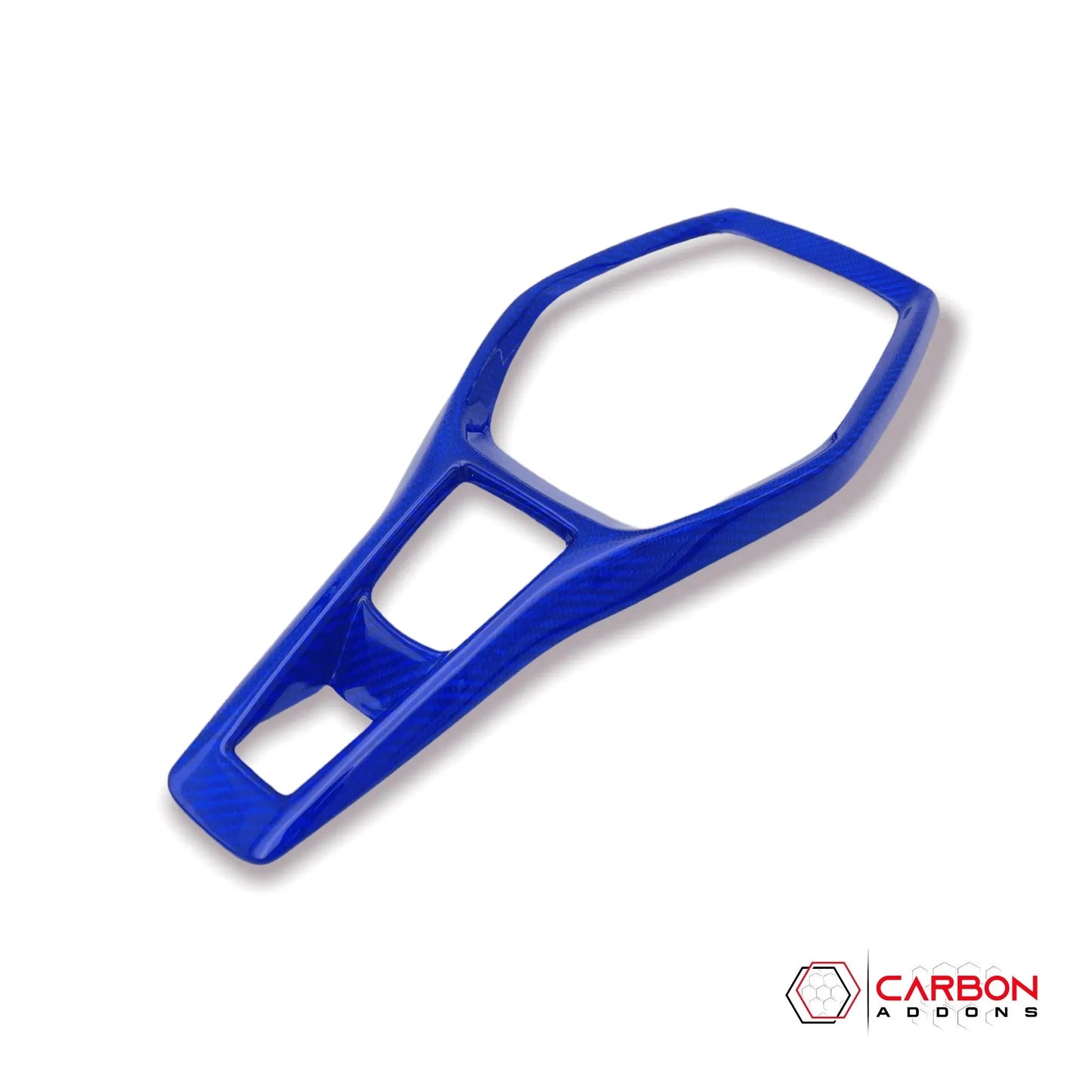 Chevy Camaro 2016-2024 Real Carbon Fiber Gear Shift Chrome Trim Delete Cover