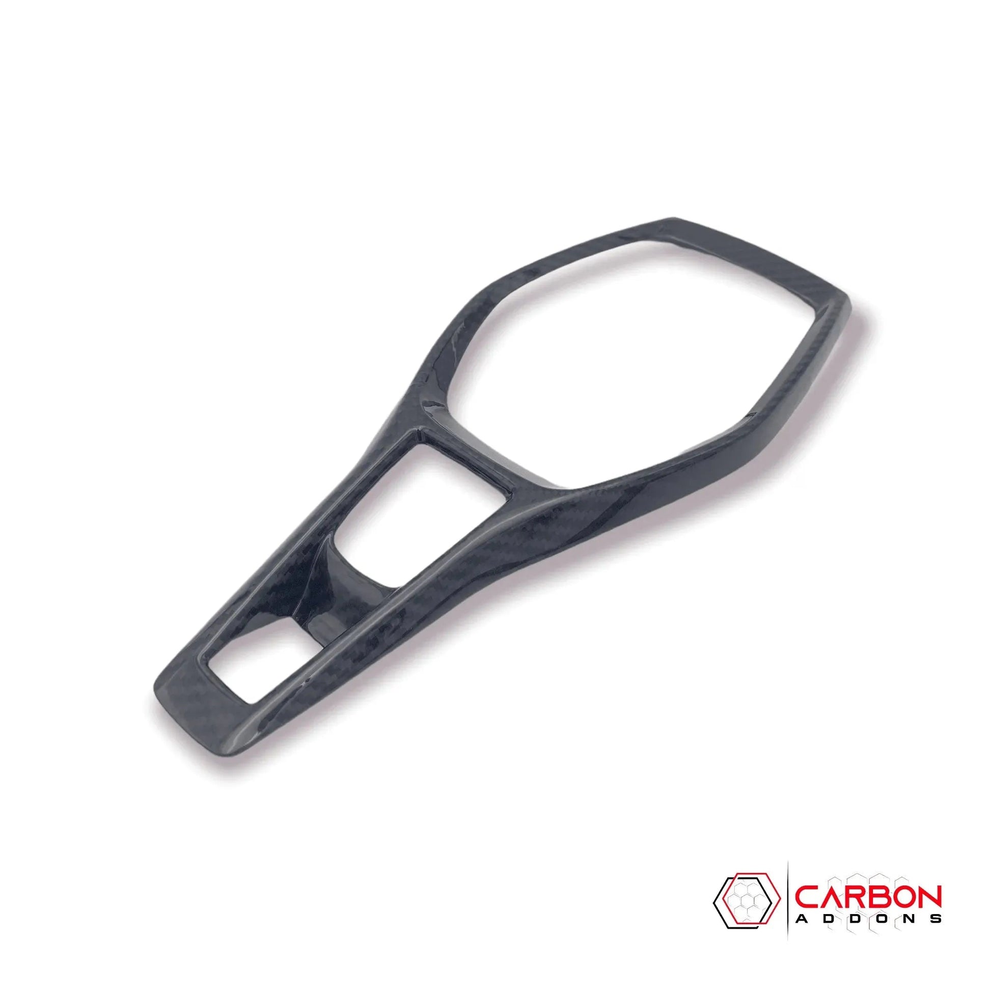 Chevy Camaro 2016-2024 Real Carbon Fiber Gear Shift Chrome Trim Delete Cover