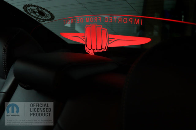 WindRestrictor® 2008-Up Dodge Challenger Rear Add On Glow Plate