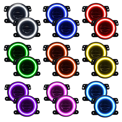 ORACLE Lighting Jeep Wrangler JK/JL & Gladiator JT High Performance 20W LED Fog Lights - Dynamic ColorSHIFT