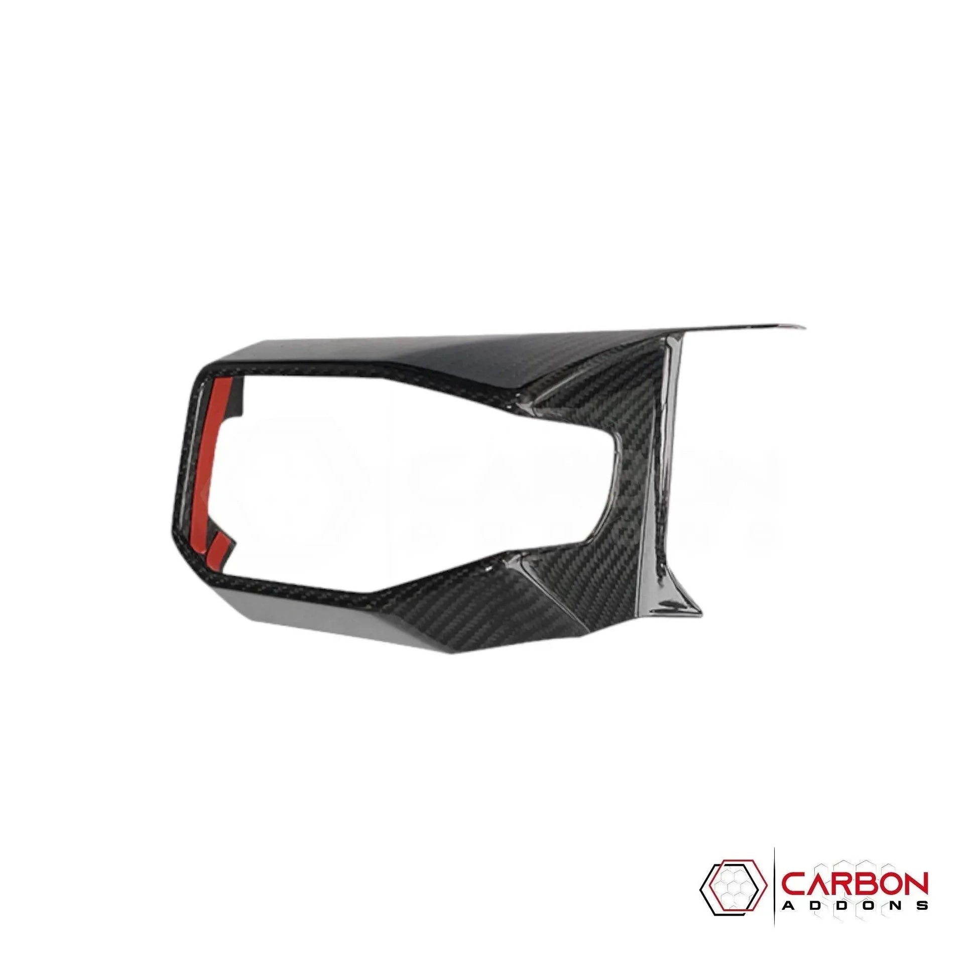 Real Carbon Fiber Driver Side Dashboard AC vent Trim Cover for 2024+ Ford Mustang