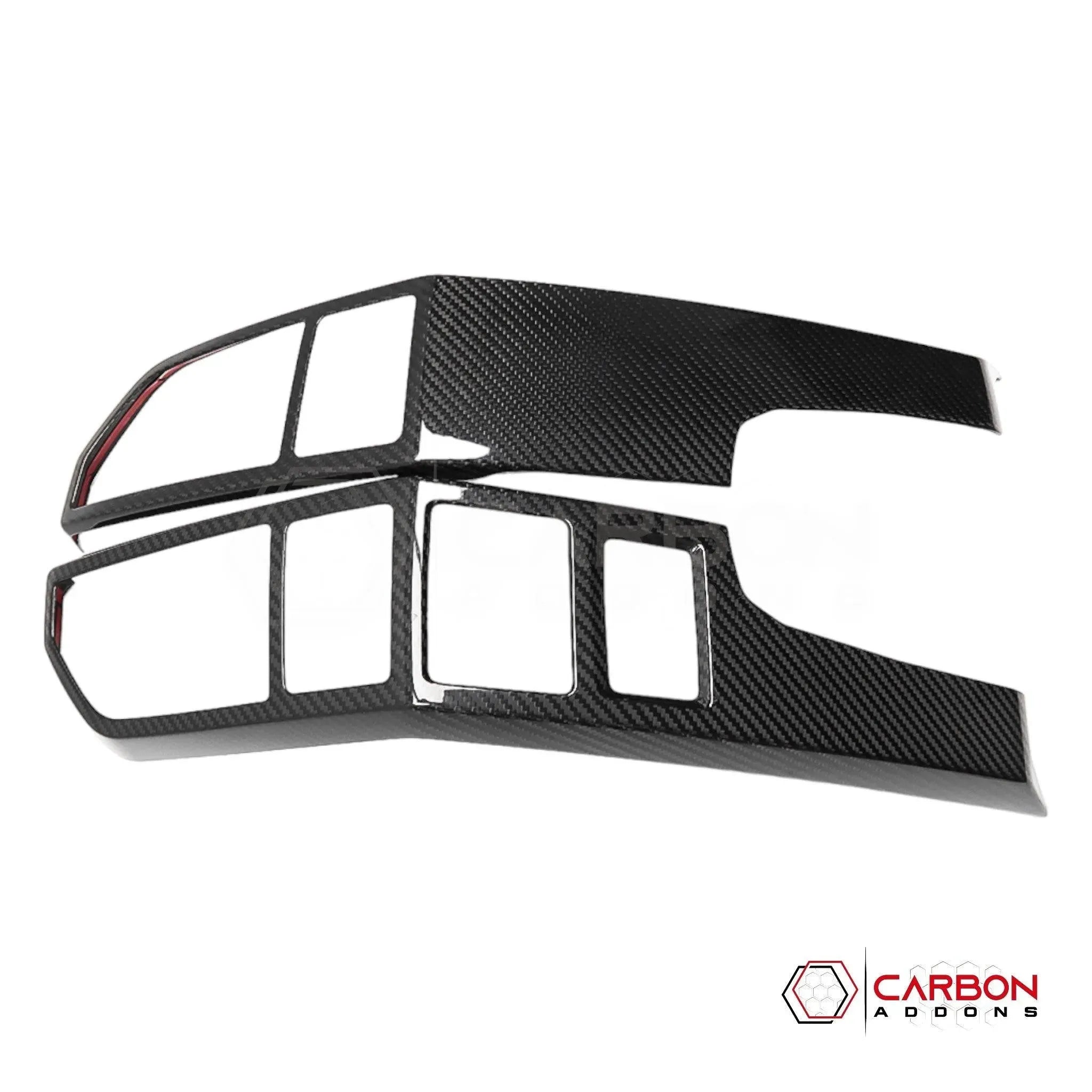 F150 2015-2020 Dashboard Center AC Vent Trim Hard Carbon Fiber Cover