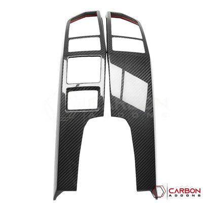 F150 2015-2020 Dashboard Center AC Vent Trim Hard Carbon Fiber Cover