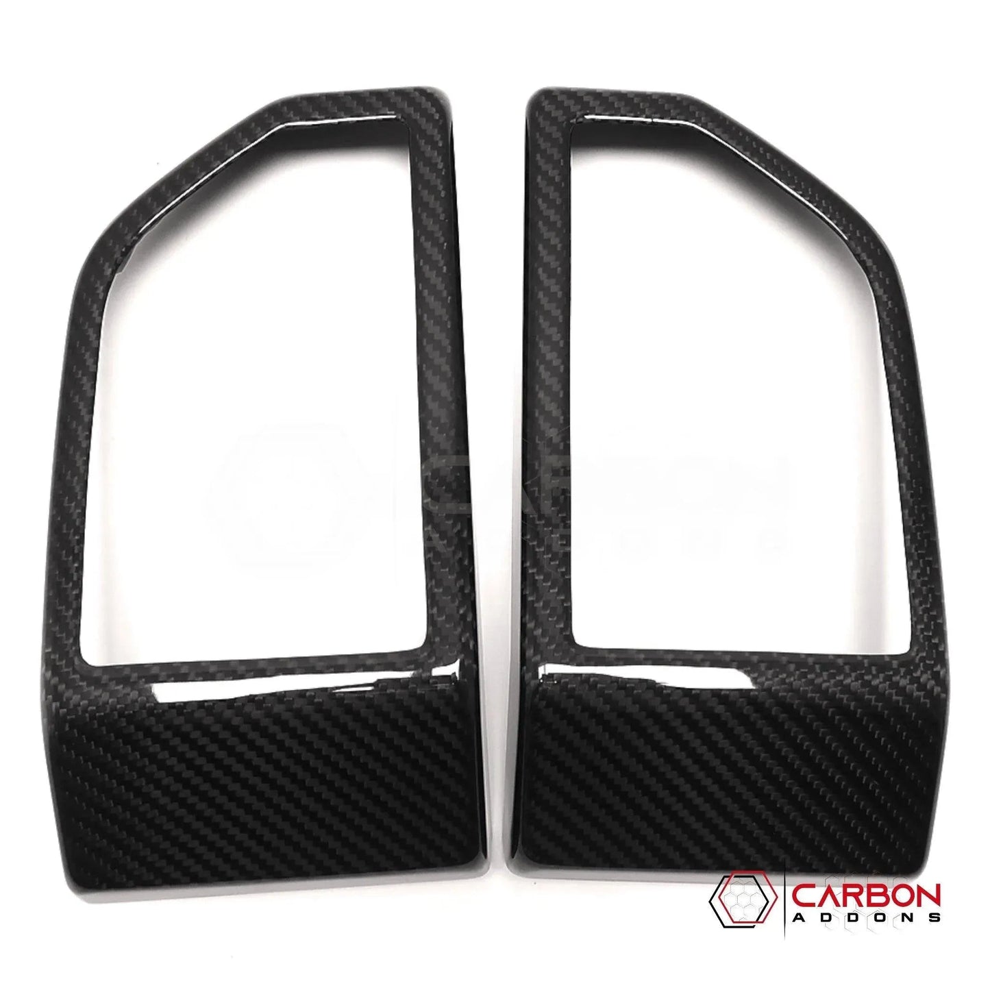 F150 2015-2020 Dashboard Side AC Vents Trim Hard Carbon Fiber Cover