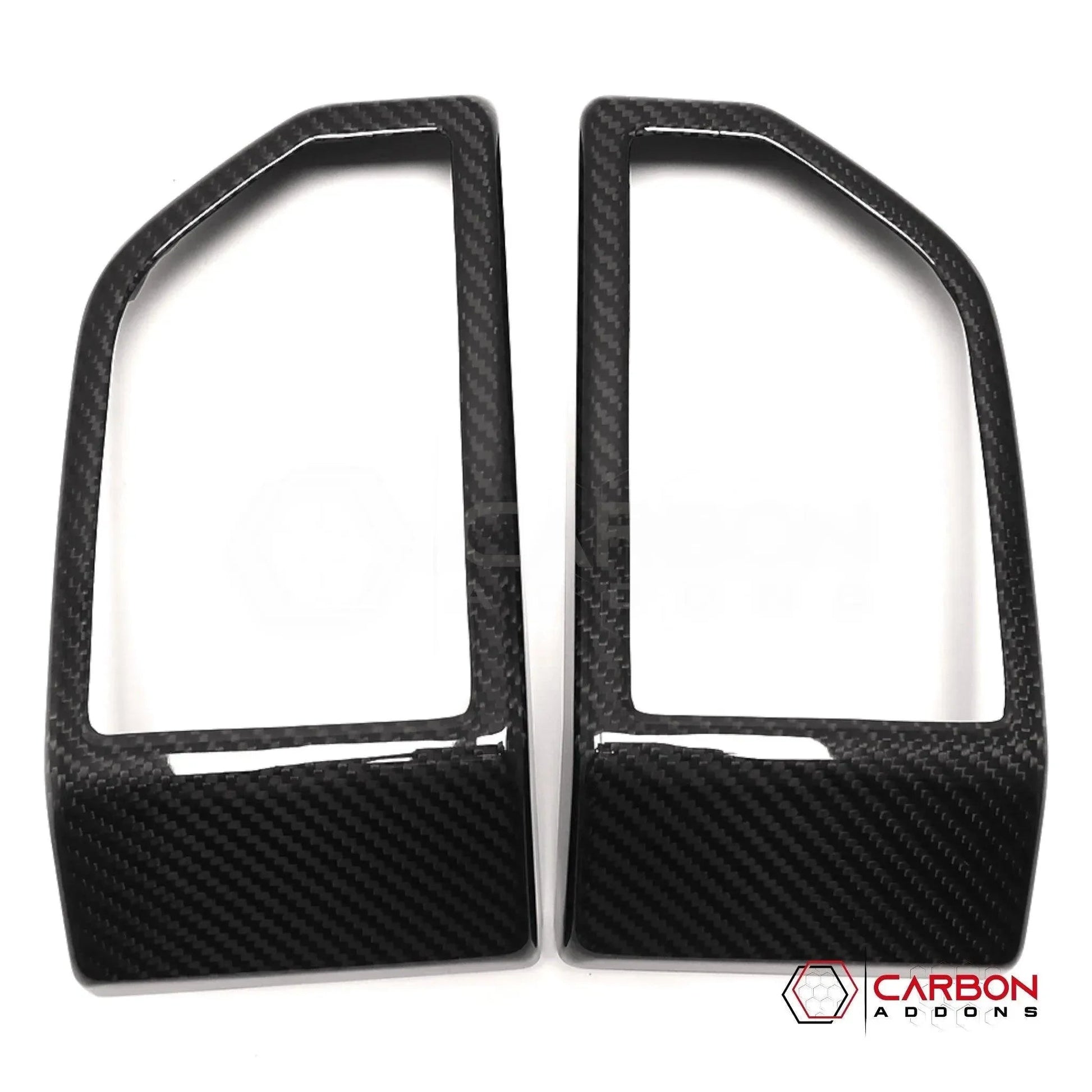 Real Carbon Fiber Dashboard Side AC Vents Trim Cover ForF150 2015-2020