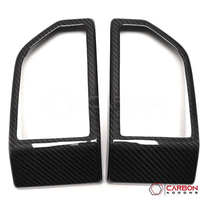 F150 2015-2020 Dashboard Side AC Vents Trim Hard Carbon Fiber Cover