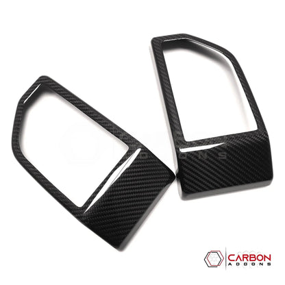 F150 2015-2020 Dashboard Side AC Vents Trim Hard Carbon Fiber Cover