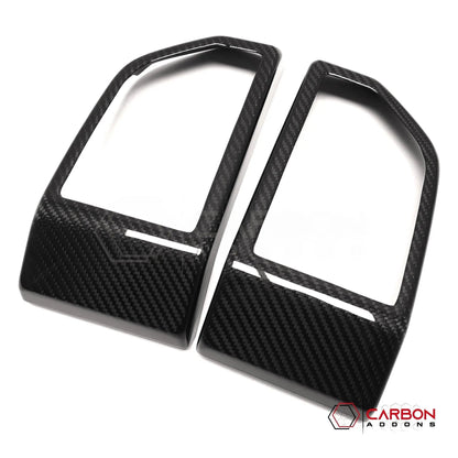 F150 2015-2020 Dashboard Side AC Vents Trim Hard Carbon Fiber Cover