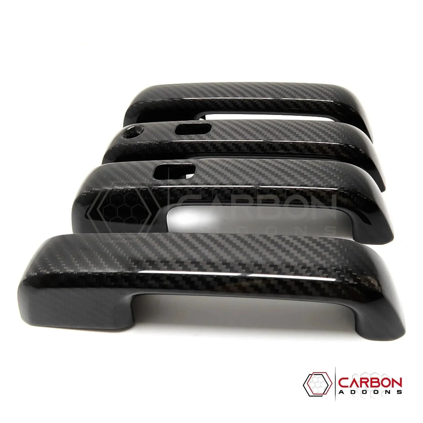 Real Carbon Fiber Exterior Door Handle Cover For F150 2015-2020