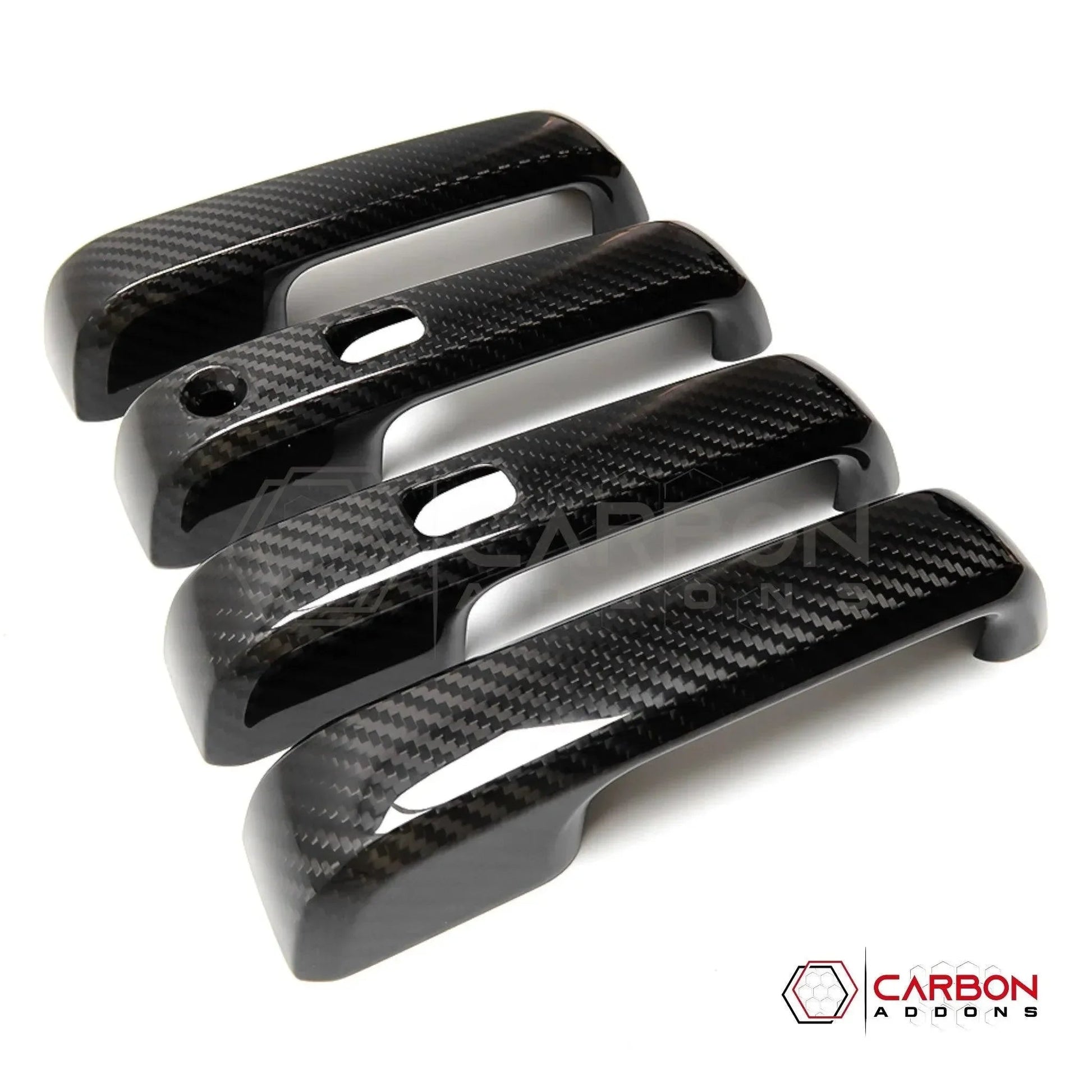 Real Carbon Fiber Exterior Door Handle Cover For F150 2015-2020