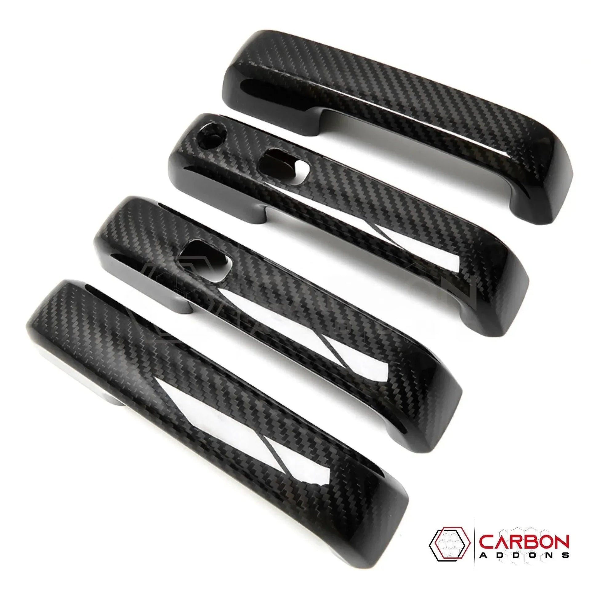 Real Carbon Fiber Exterior Door Handle Cover For F150 2015-2020