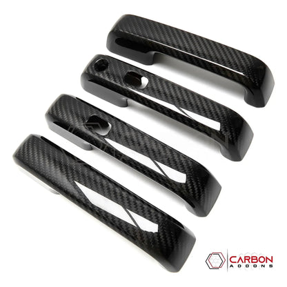 Real Carbon Fiber Exterior Door Handle Cover For F150 2015-2020
