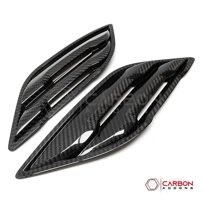 Real Carbon Fiber Fender Vents Cover For F150 2015-2020